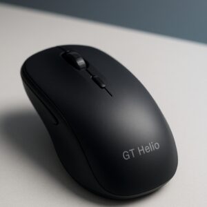 GT Helio Wireless Ambidextrous Optical Mouse Wireless Mouse, High Precision, 4 Buttons, Plug & Play Ambidextrous  (2.4GHz Wireless, Black)
