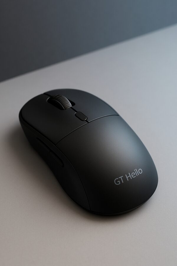 GT Helio Wireless Ambidextrous Optical Mouse Wireless Mouse, High Precision, 4 Buttons, Plug & Play Ambidextrous  (2.4GHz Wireless, Black) - Image 2