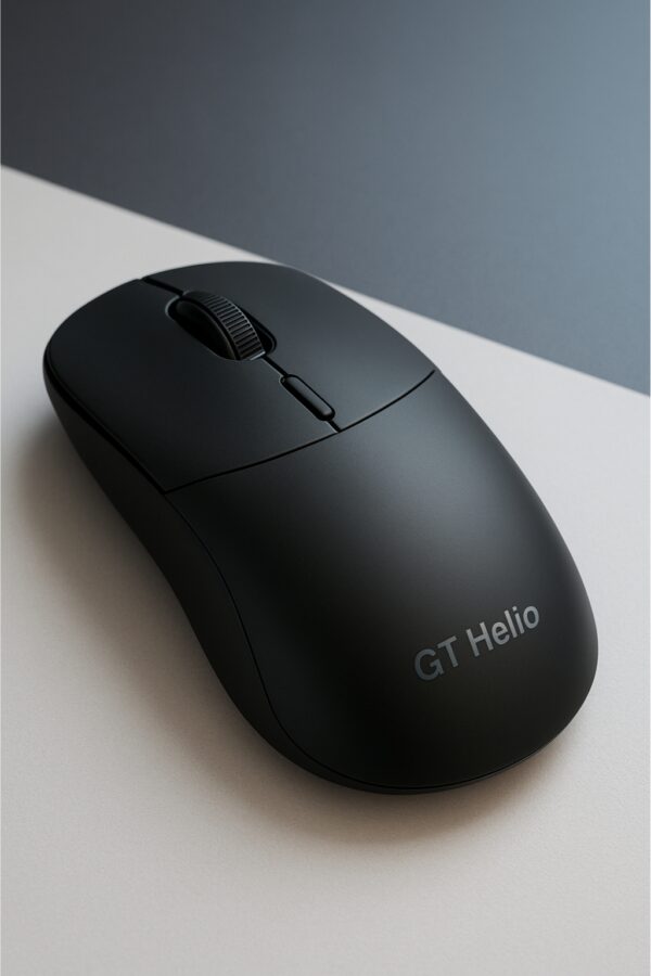 GT Helio Wireless Ambidextrous Optical Mouse Wireless Mouse, High Precision, 4 Buttons, Plug & Play Ambidextrous  (2.4GHz Wireless, Black) - Image 4